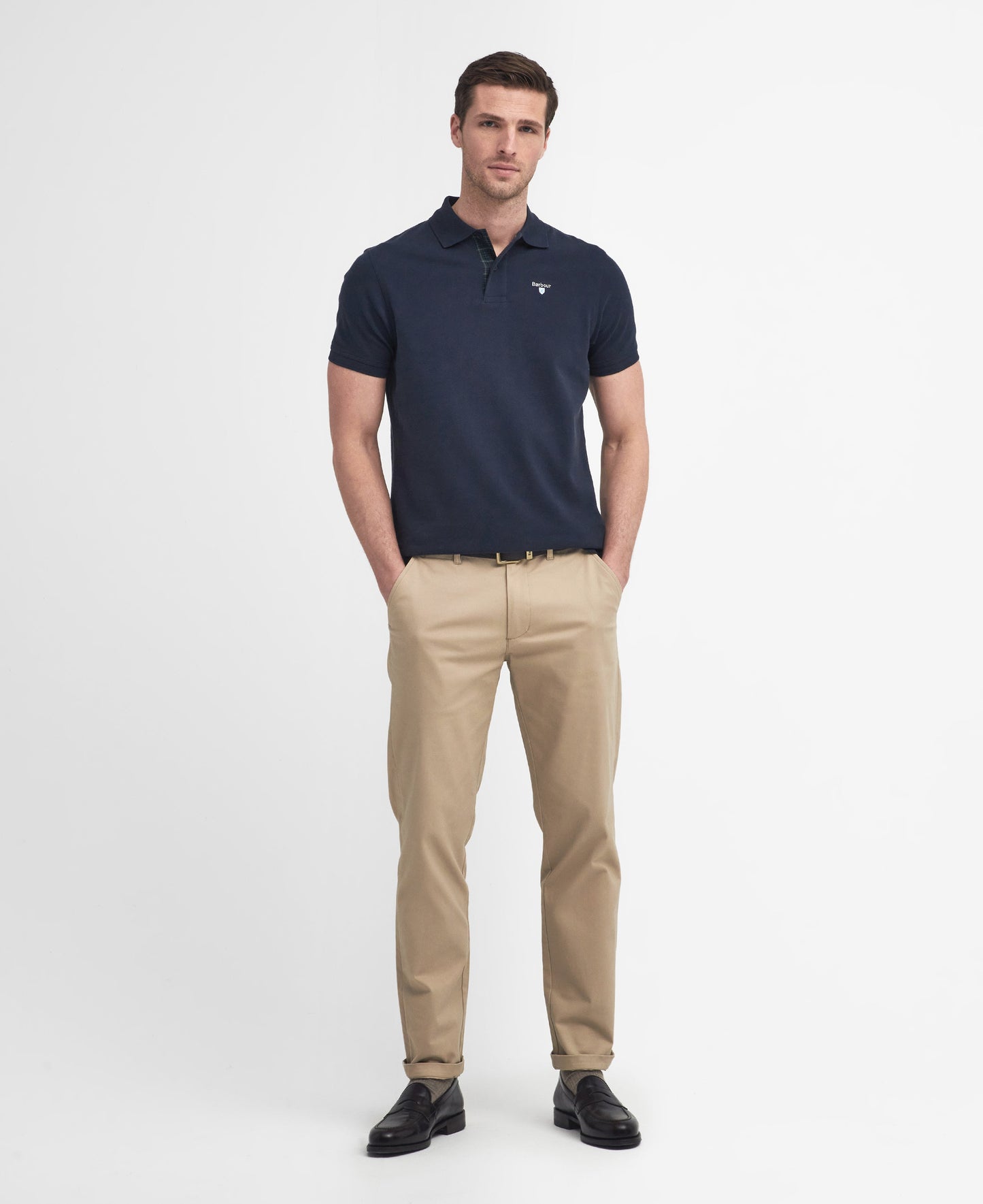 Tartan Pique Polo Top