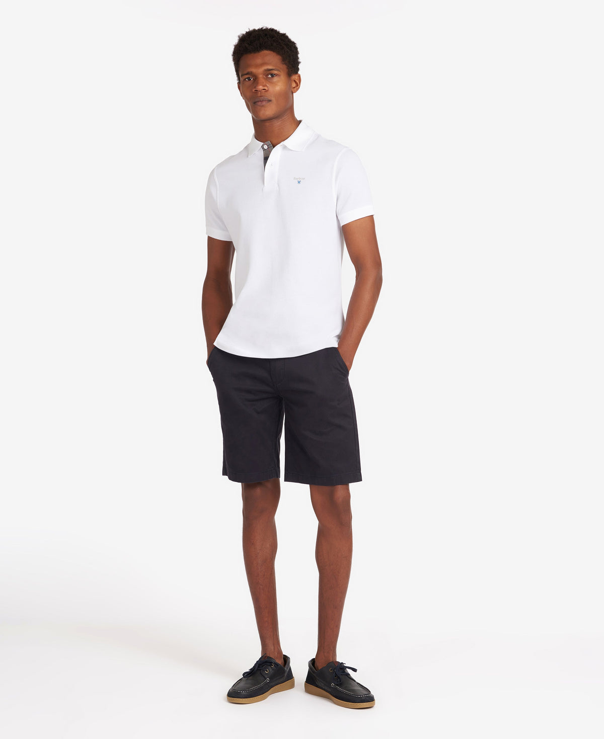 Tartan Pique Polo Top