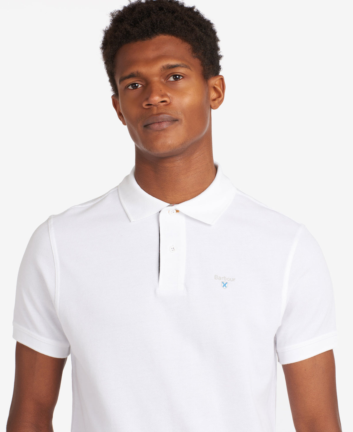 Tartan Pique Polo Top