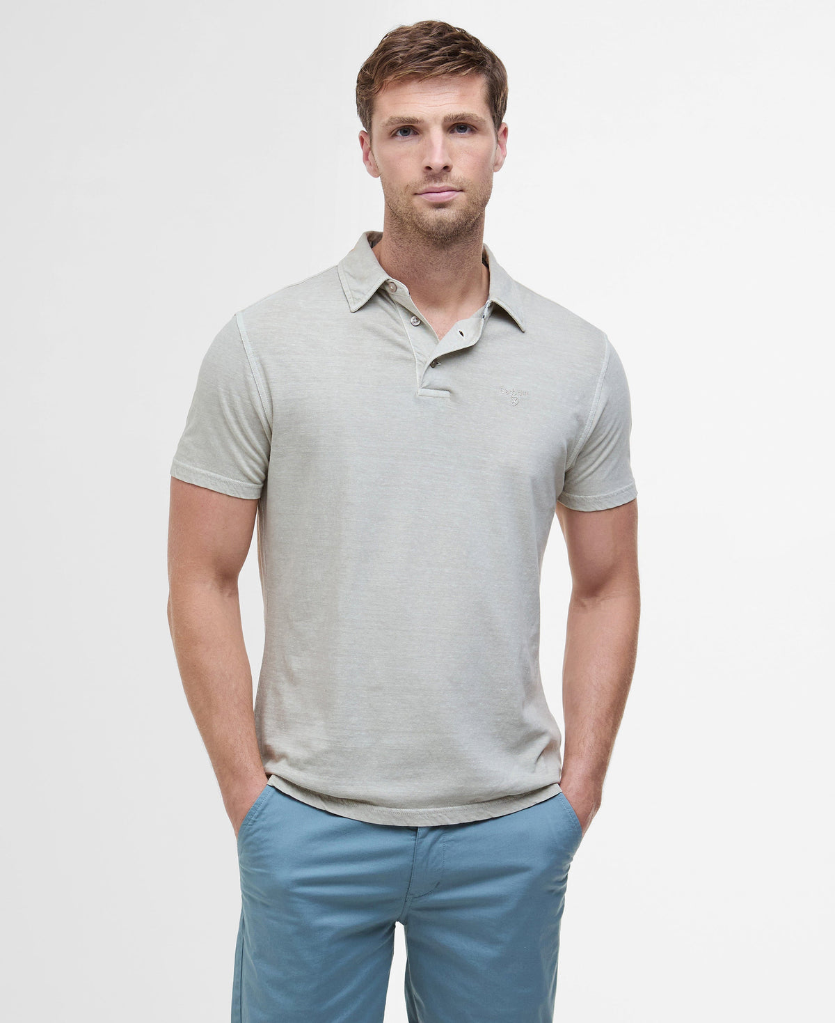 Drayton Linen Tailored Fit Polo Shirt