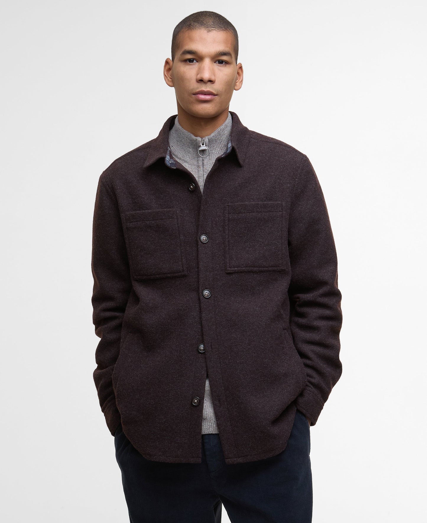 Marlow Tailored Wool Blend Overshirt