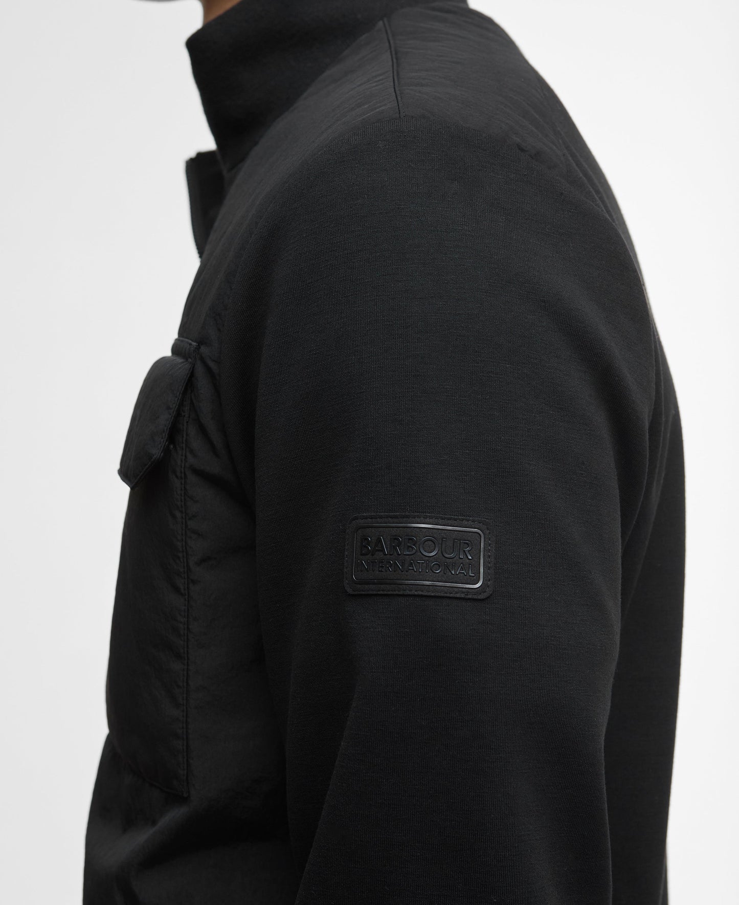 Ethan Funnel Neck Quilted Sweater