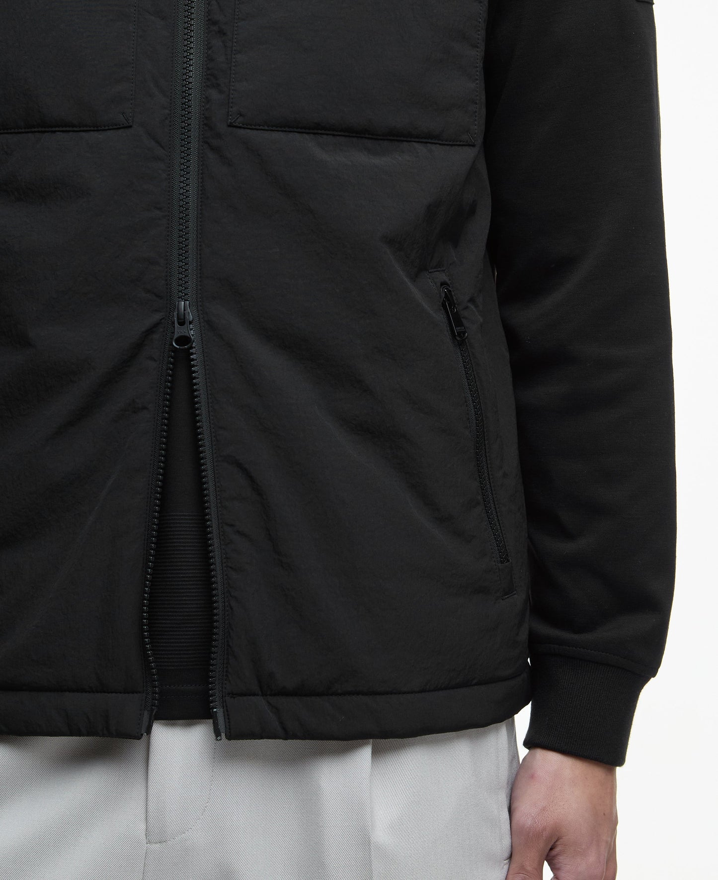 Ethan Funnel Neck Quilted Sweater