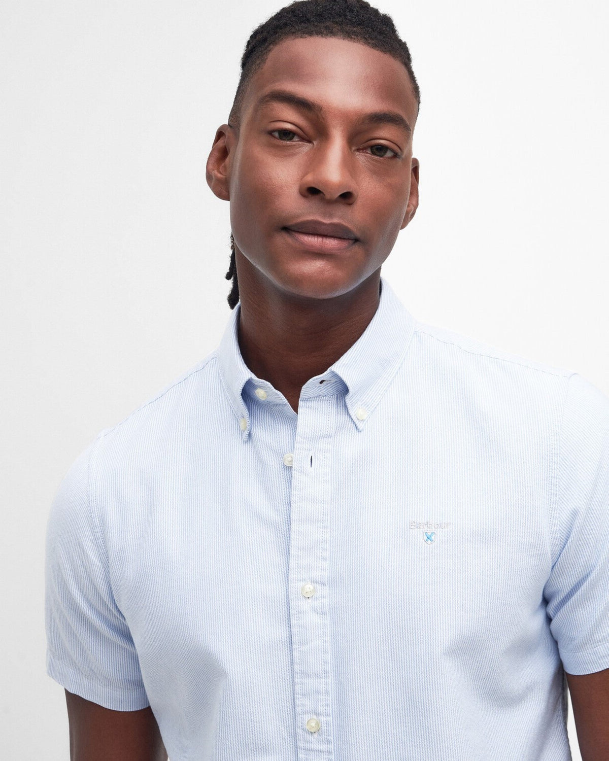 Striped Oxtown Short Sleeve Tailored Shirt