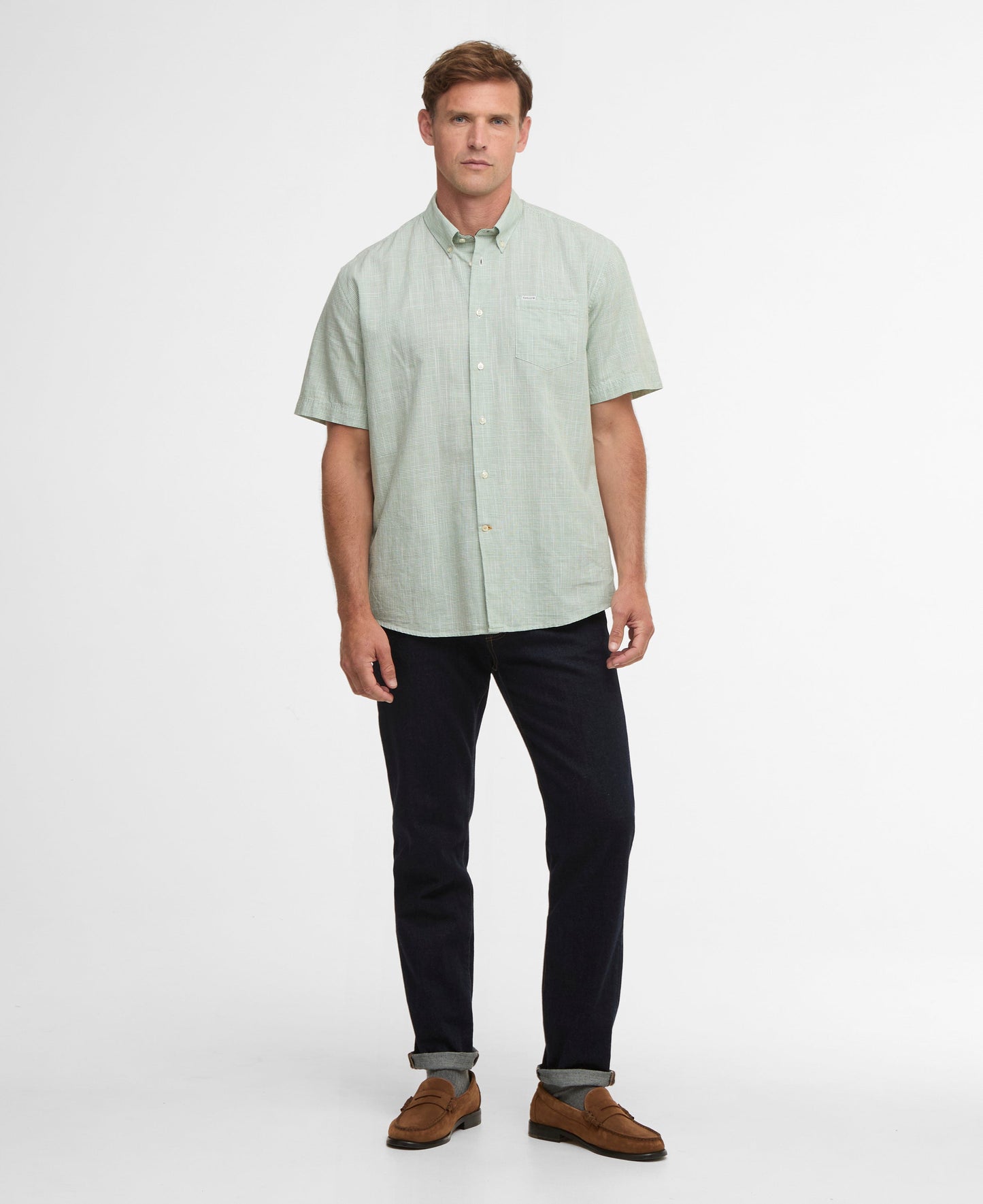 Fleming Linen Blend Regular Short Sleeve Shirt