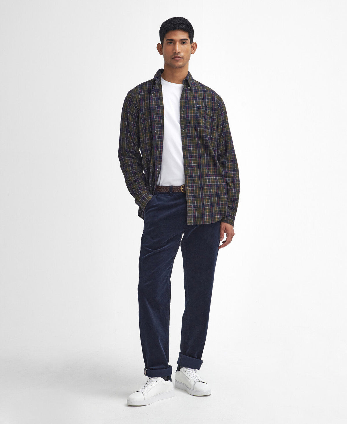 Stretch Cord Tailored Trousers