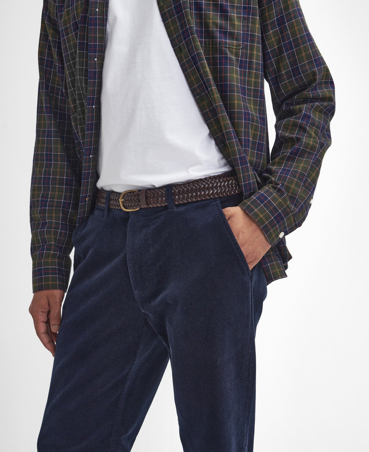 Stretch Cord Tailored Trousers