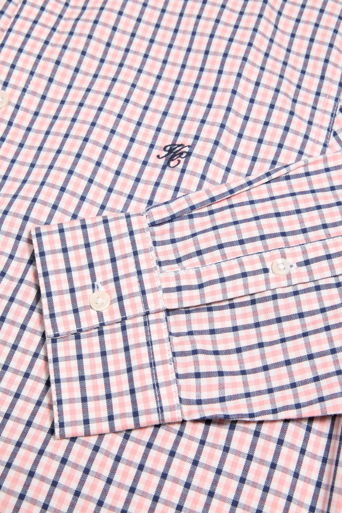 Men's Classic Woven Button Down Shirt - Cotswold Pink Check