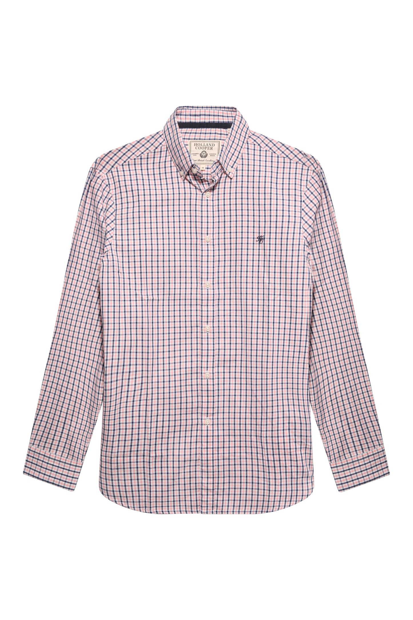 Men's Classic Woven Button Down Shirt - Cotswold Pink Check