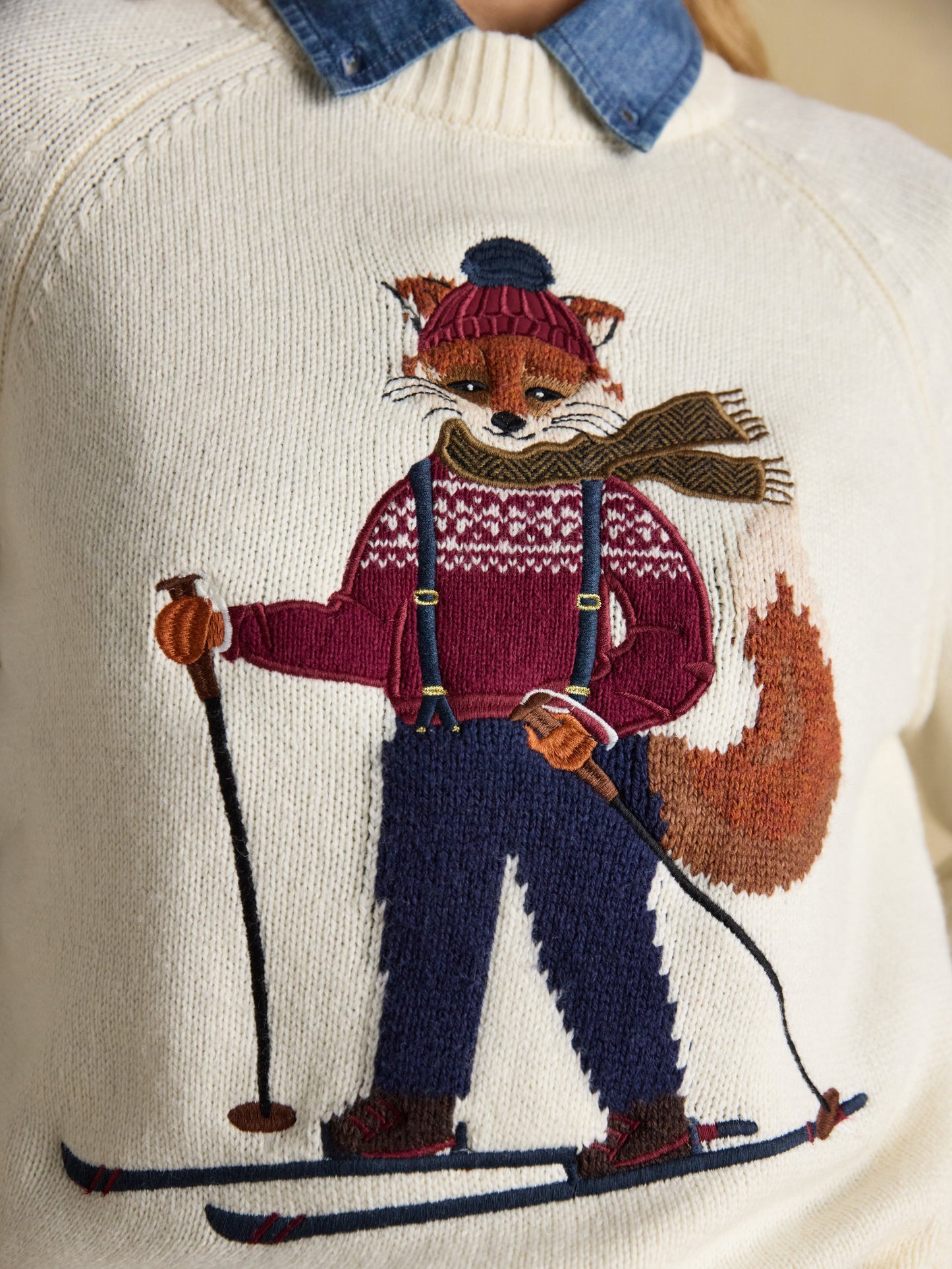 Jonty Ski Intarsia Knitted Jumper