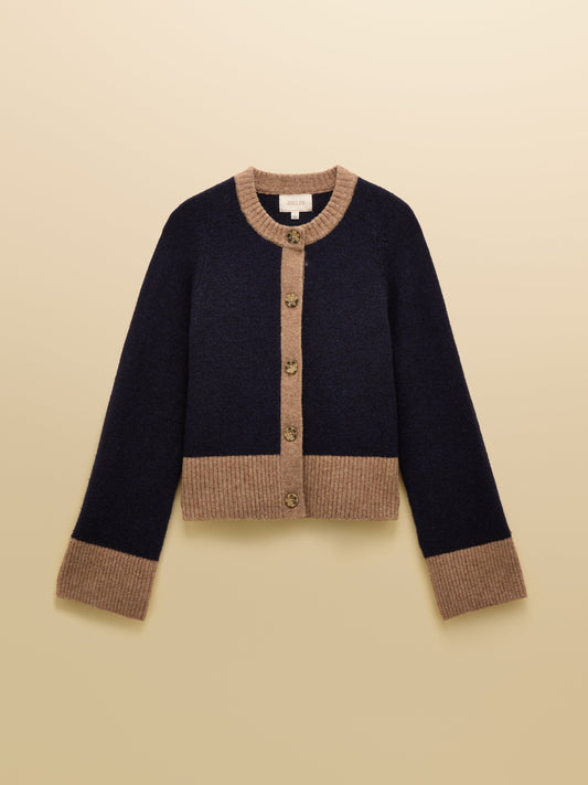 Nora Knitted Round Neck Cardigan