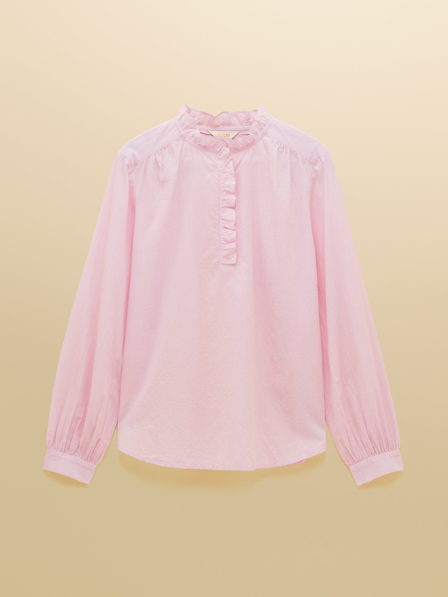 Melanie Long Sleeve Blouse with Ruffle Neck