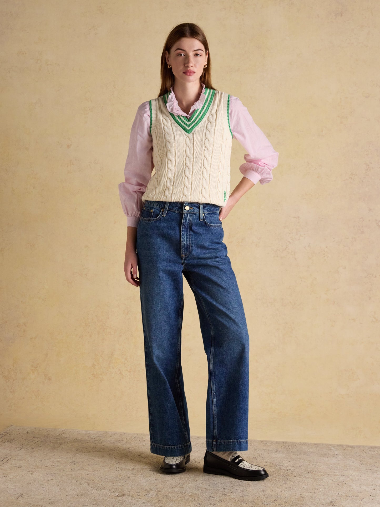 Melanie Long Sleeve Blouse with Ruffle Neck