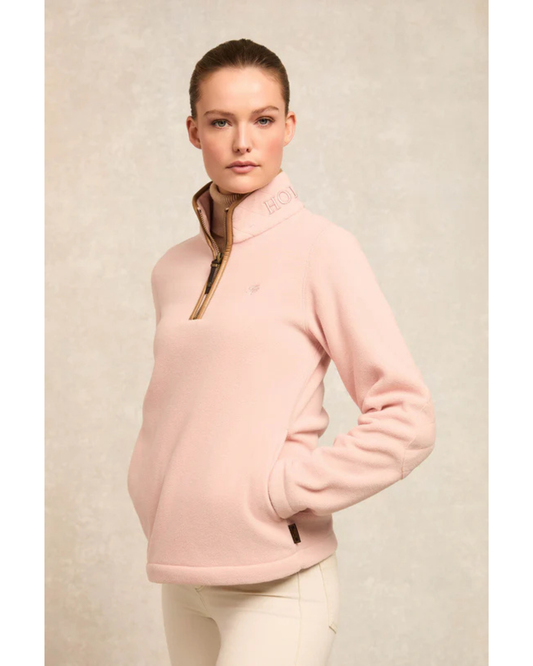 Country Fleece Quarter Zip - Soft Pink
