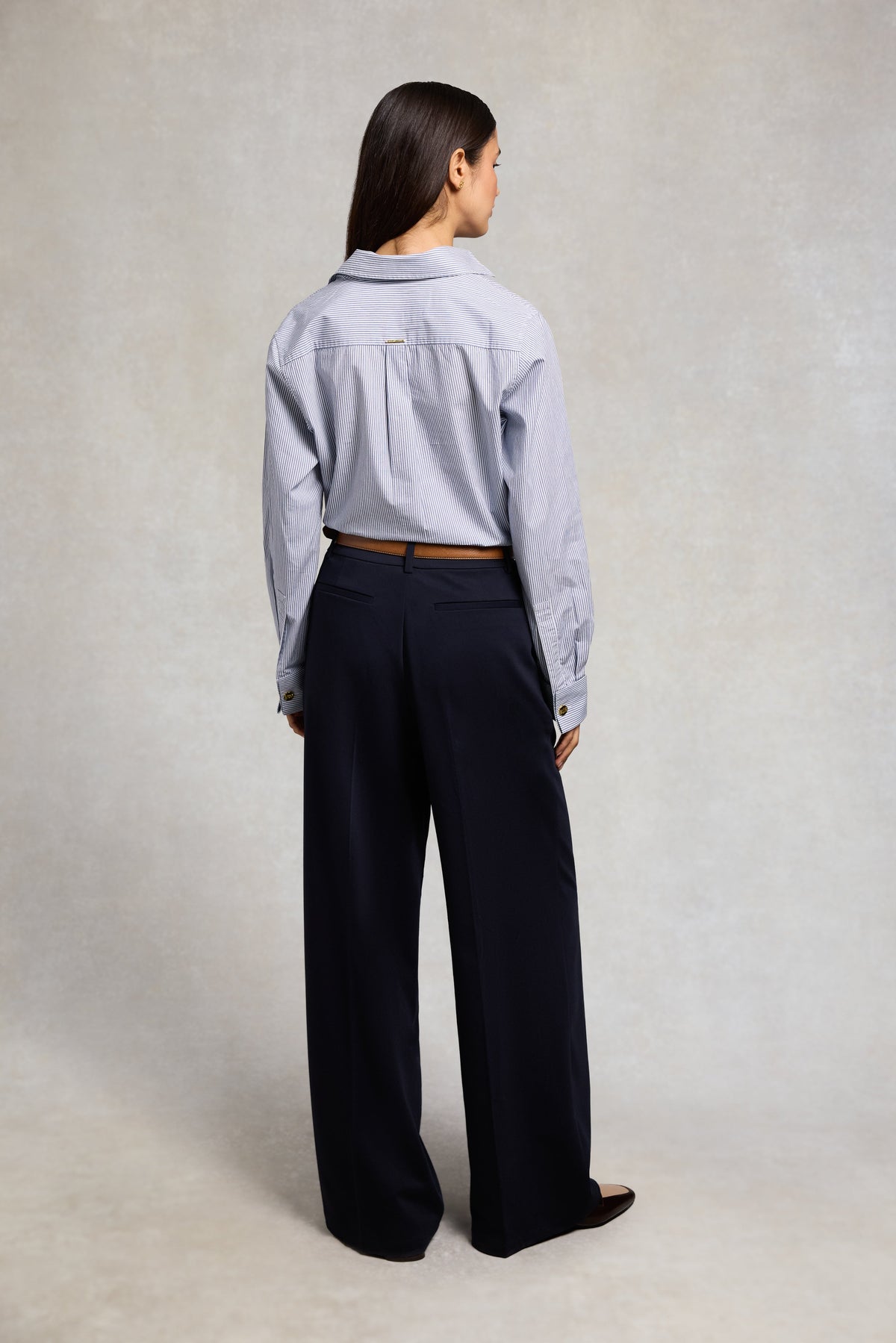 Pleated Wide Leg Trouser