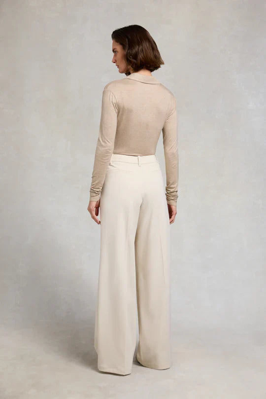 Pleated Wide Leg Trouser