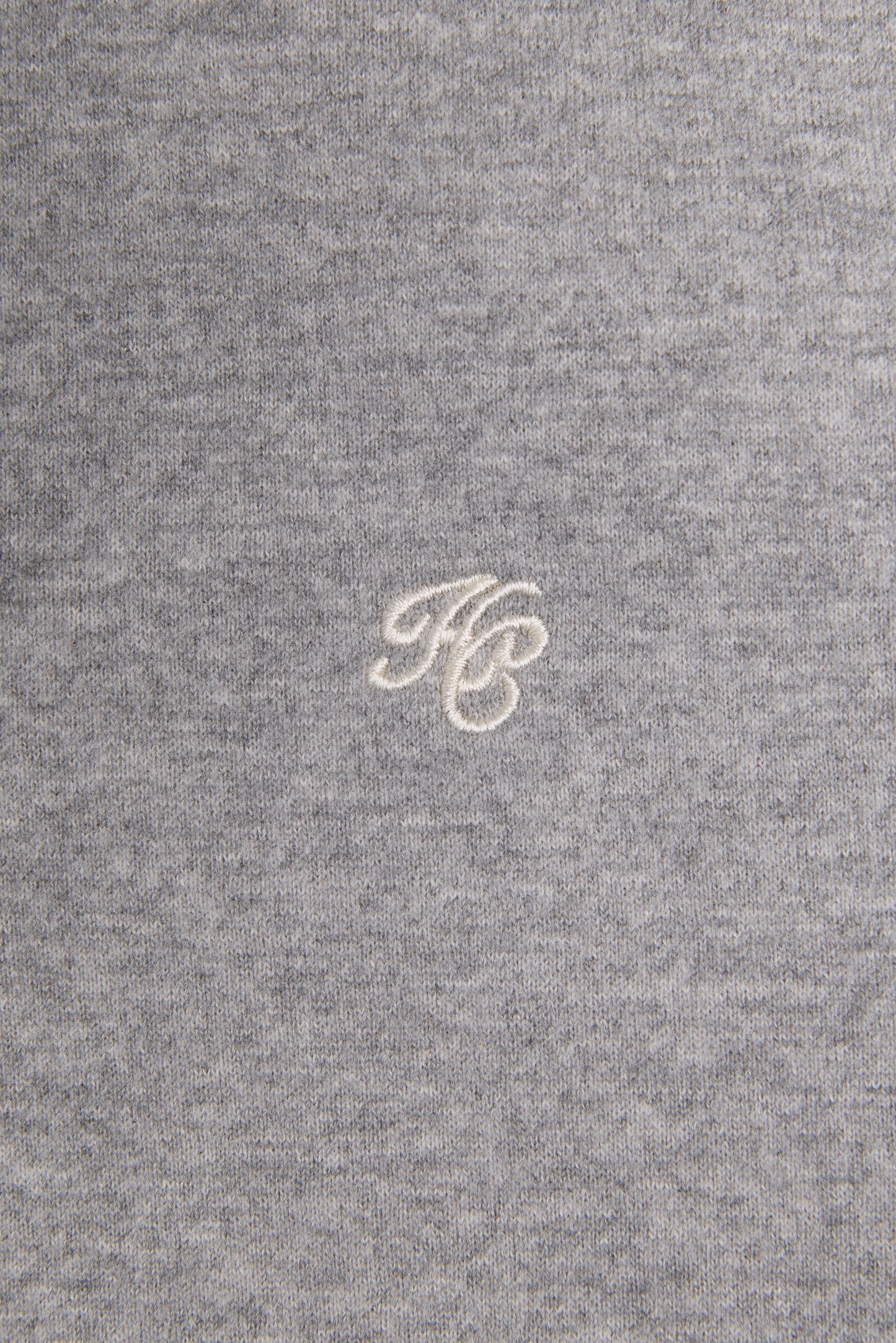 Quarter Zip Sweat - Grey Marl