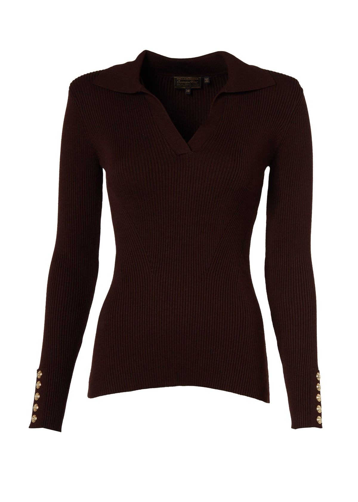 V-Neck Rib Top