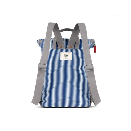 Canfield Medium Backpack In Blue Hickory Canvas