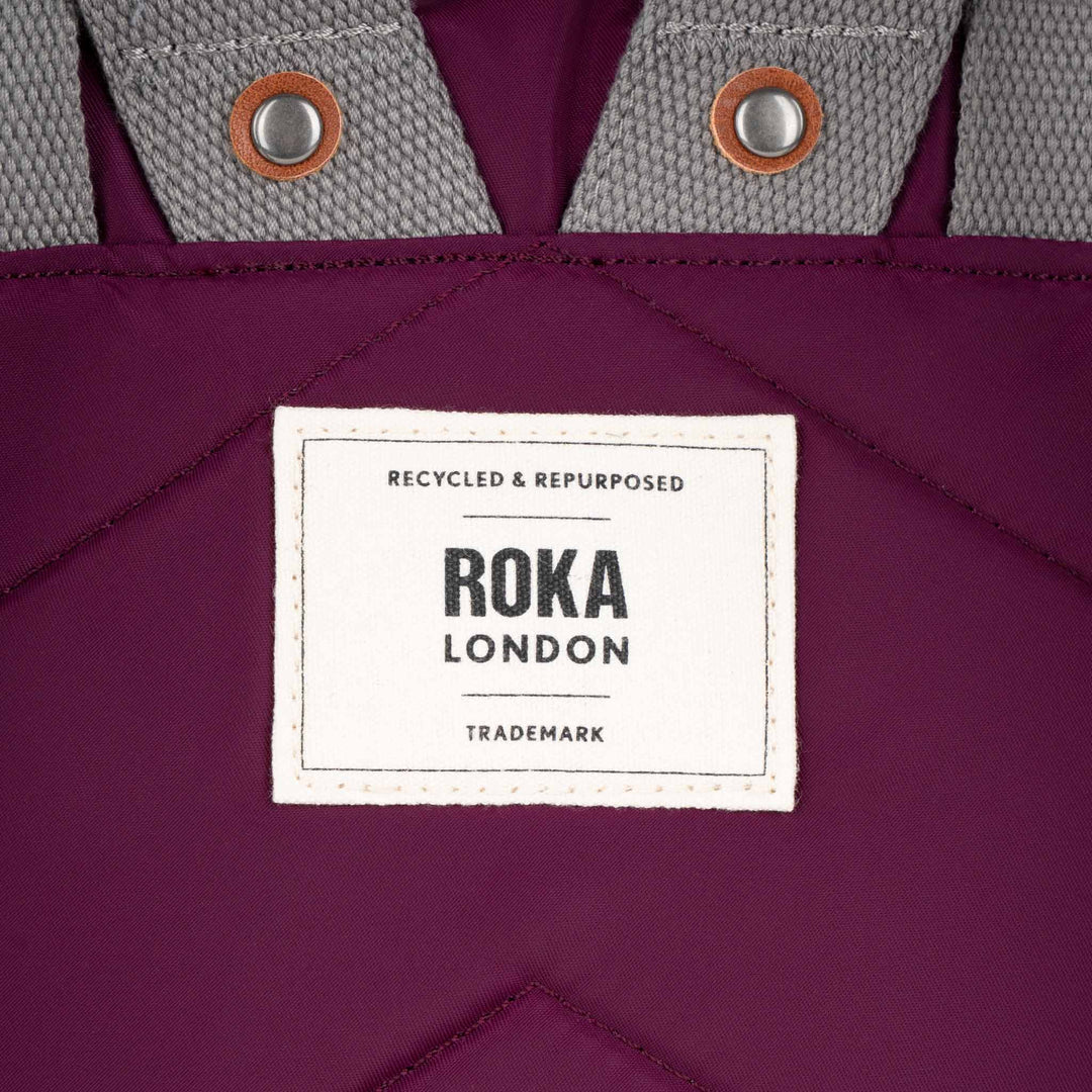 Canfield Roll Top Small Backpack In Royal Burgundy