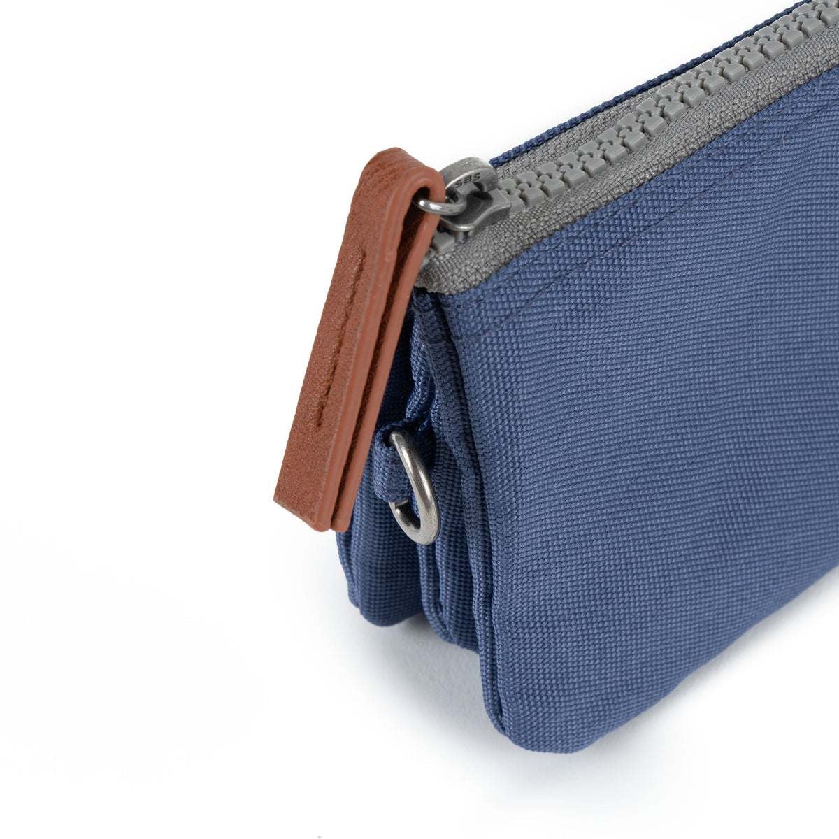 Carnaby Small Wallet In Burnt Blue Canvas