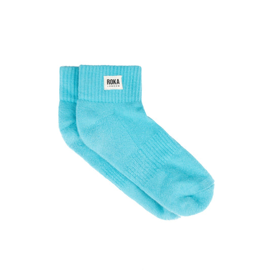 Wembley Ankle Socks In Aquatic Awe