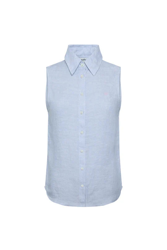 Sleeveless Amalfi Linen Shirt