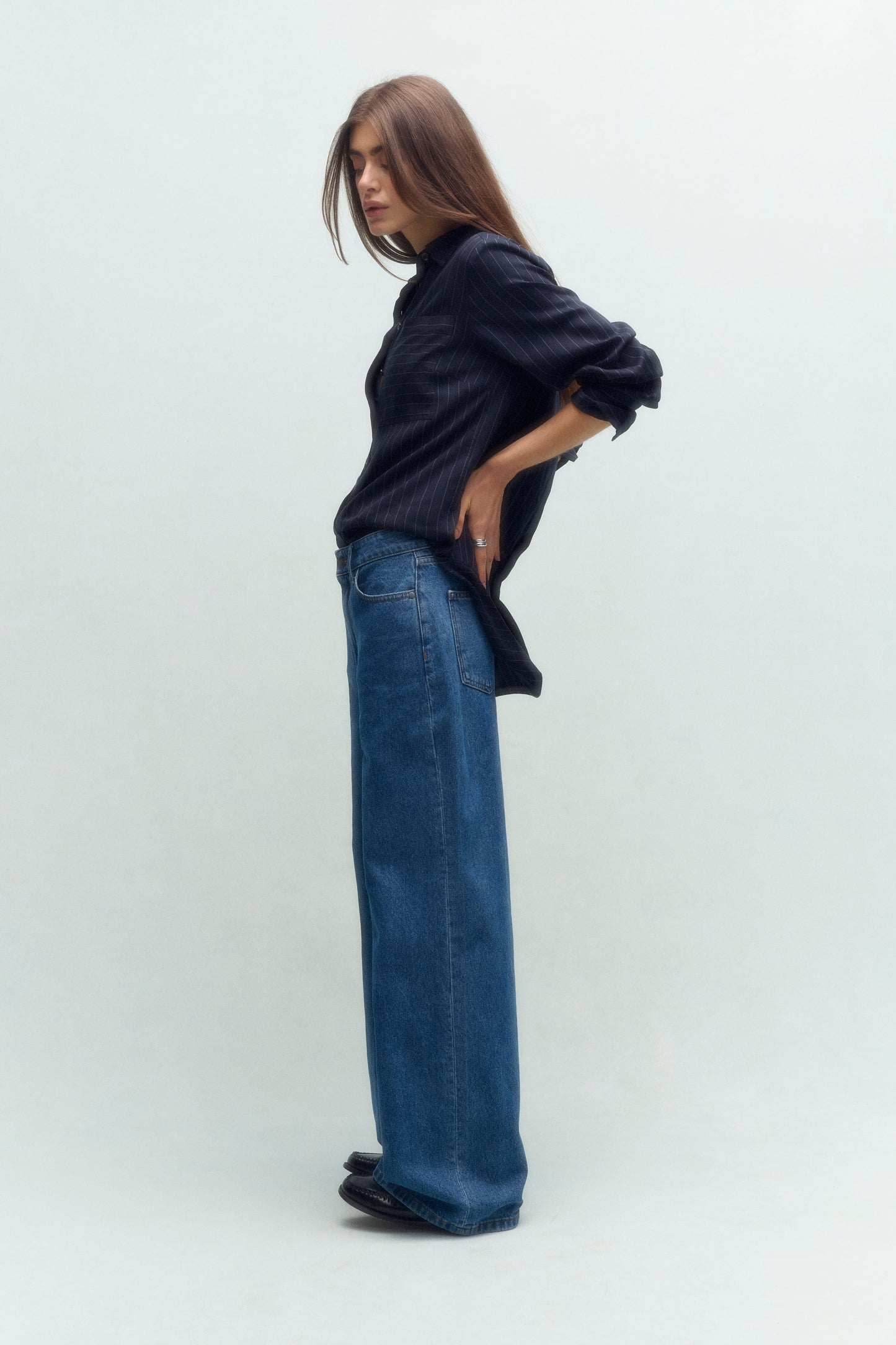 Carrie Relaxed Pinstripe Shirt