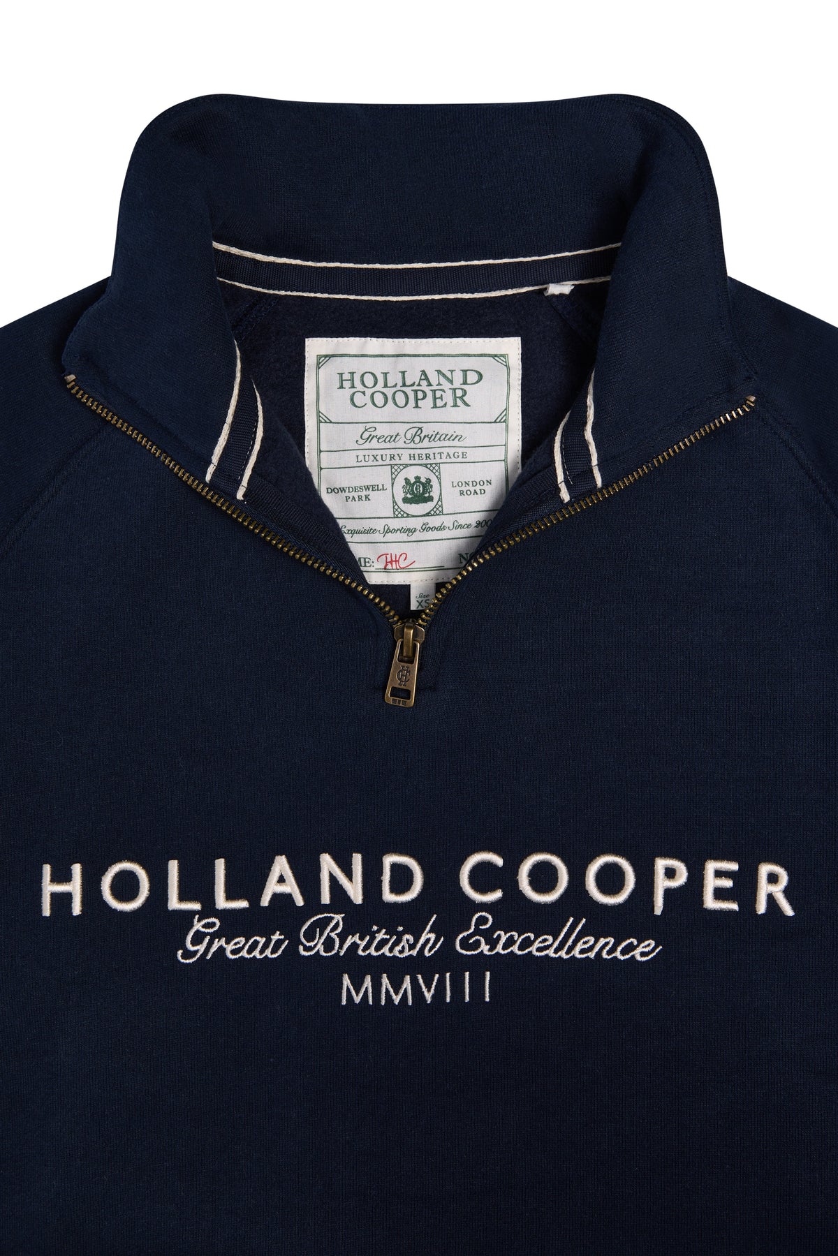 Sporting Goods Zip Henley - Ink Navy