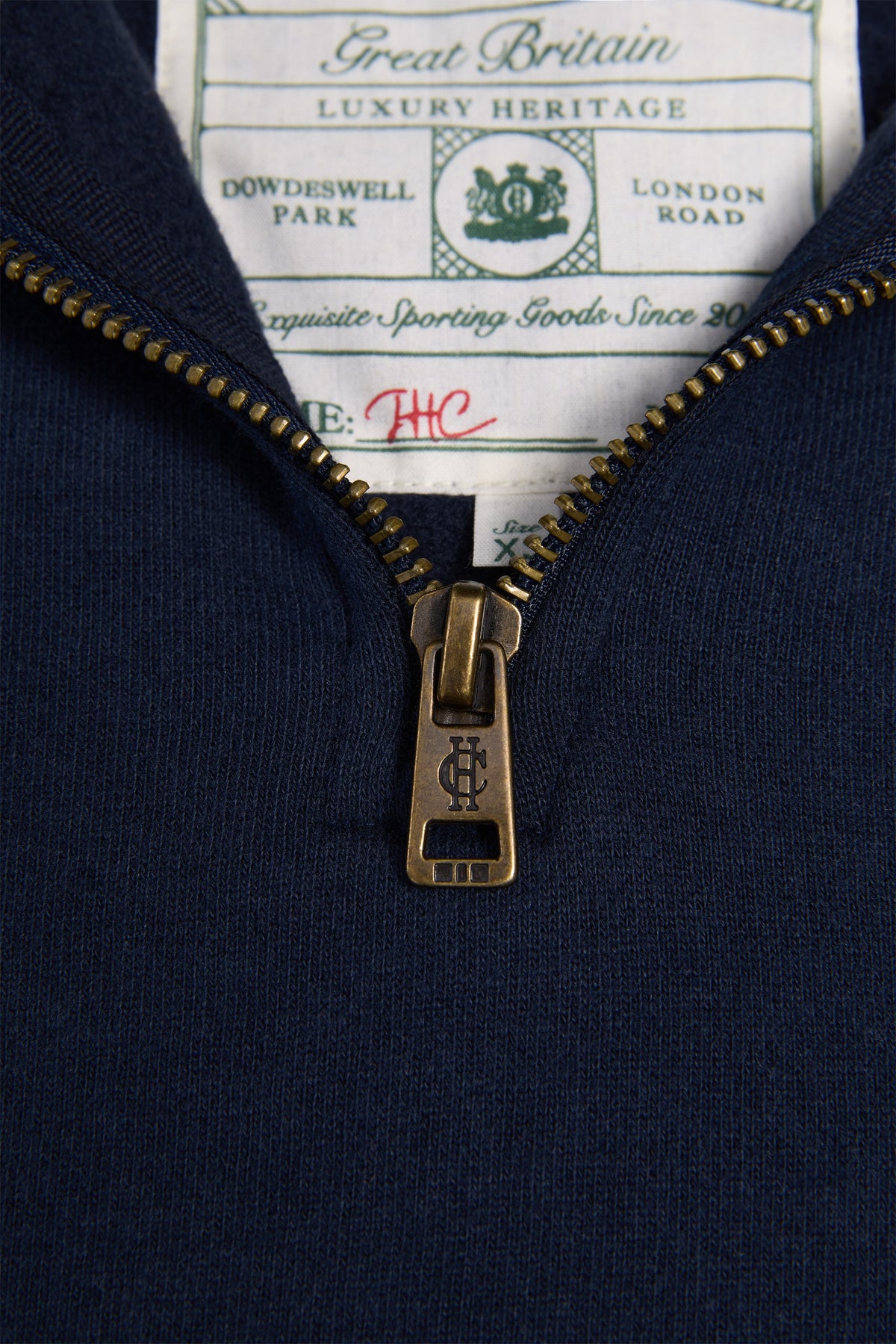 Sporting Goods Zip Henley - Ink Navy