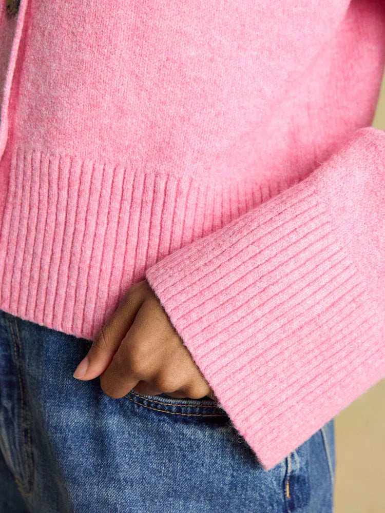 Esme Relaxed Knitted Button Up Cardigan