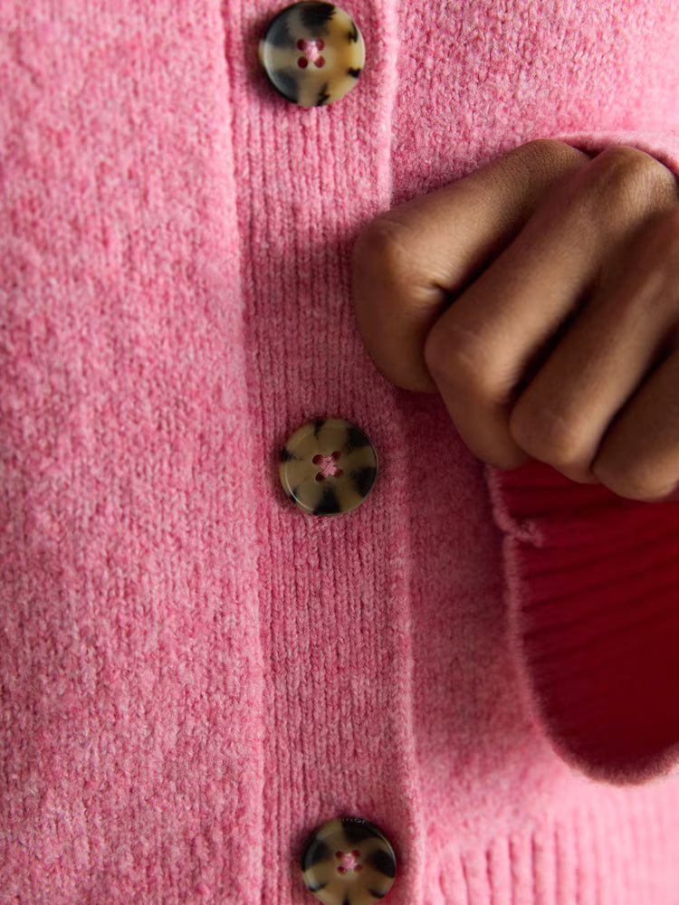 Esme Relaxed Knitted Button Up Cardigan