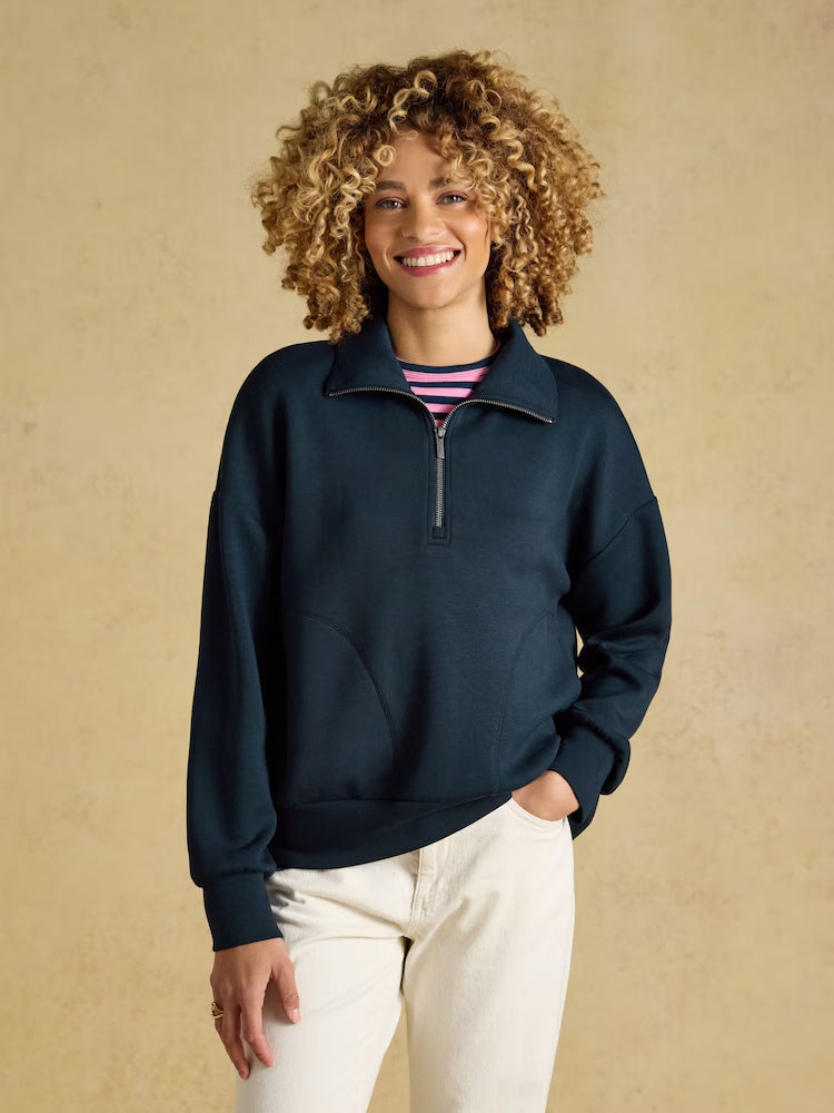 Luxe Club Half Zip Sweatshirt