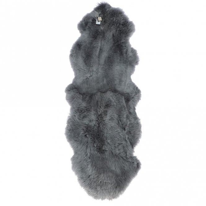 Double Rug Fenland Long Wool - Grey