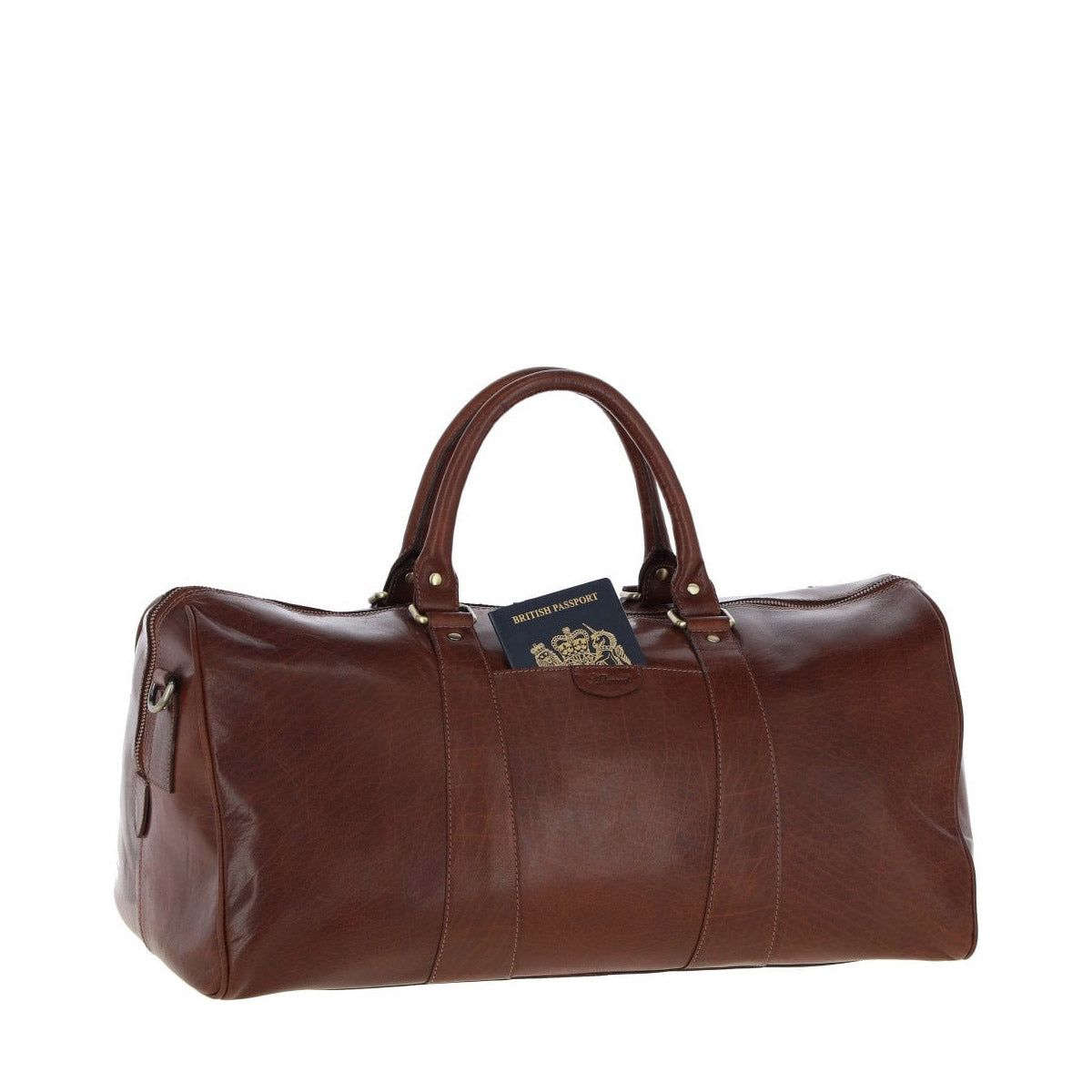 Large Leather Holdall – Chestnut Tan