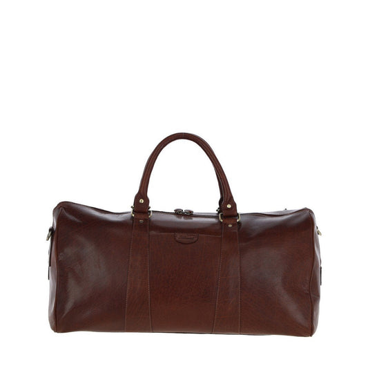 Large Leather Holdall – Chestnut Tan