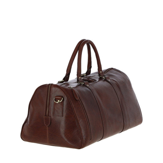 Large Leather Holdall – Chestnut Tan