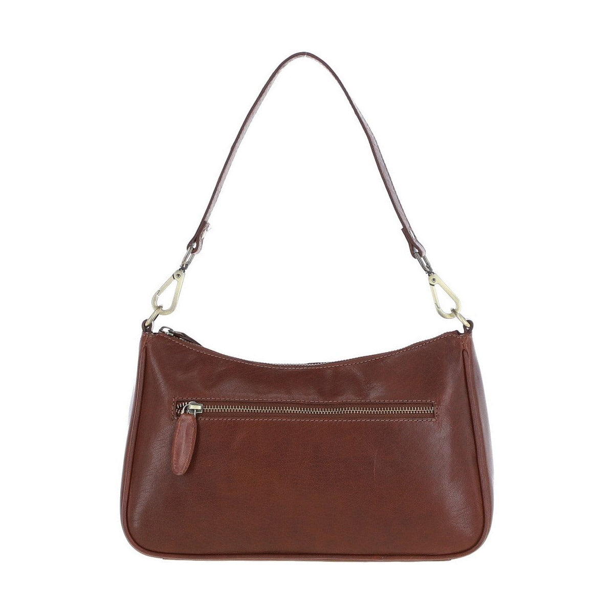 Leather Shoulder Bag - Chestnut