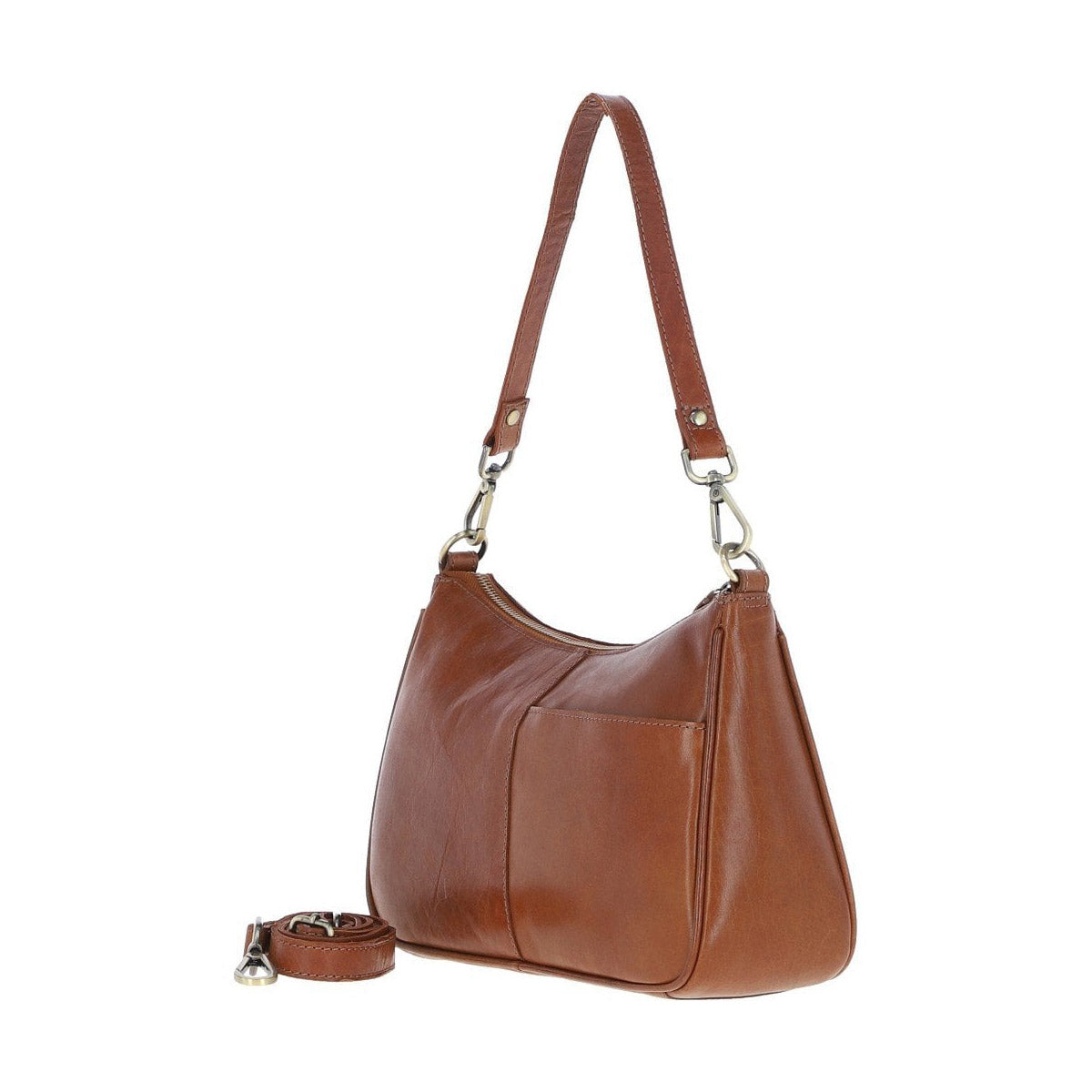 Leather Shoulder Bag Honey: T-84