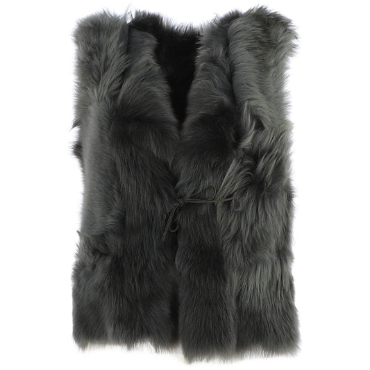 Reversible Toscana Suede Leather Gilet - Green