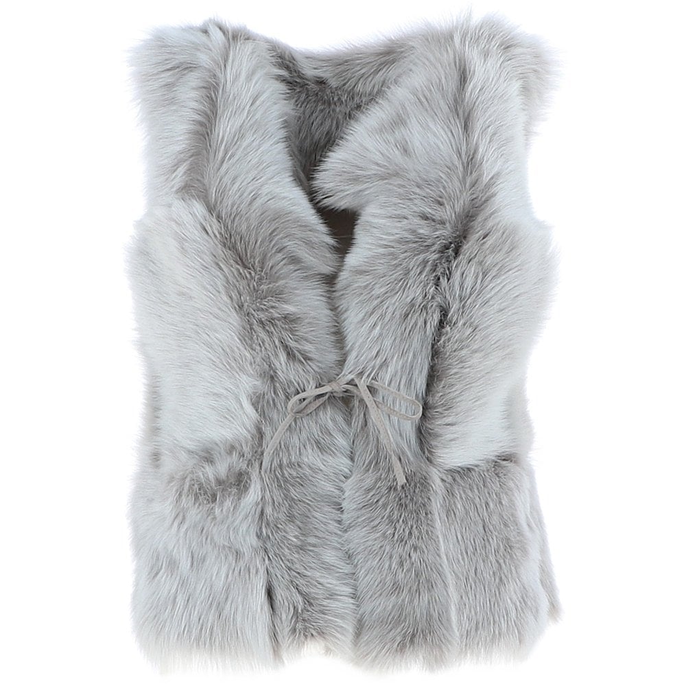 Reversible Toscana Suede Leather Gilet - Topo