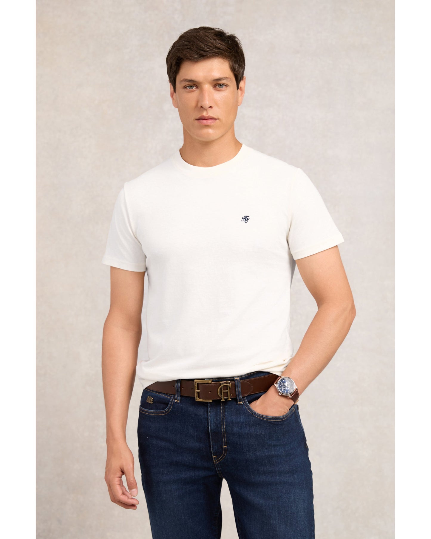 Crew Neck T-Shirt - White