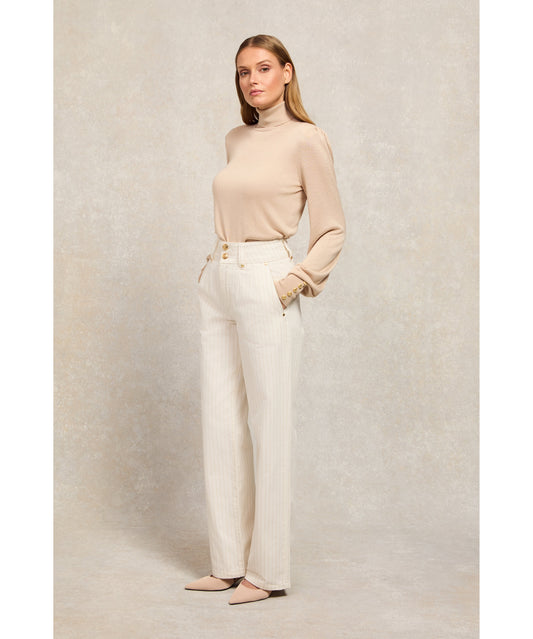 Tailored Wide Leg Jean