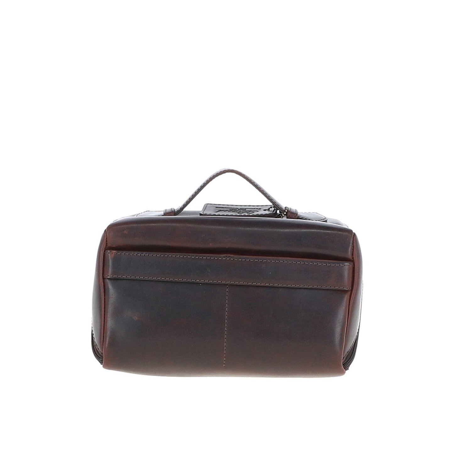 Leather Washbag Brown: K-49
