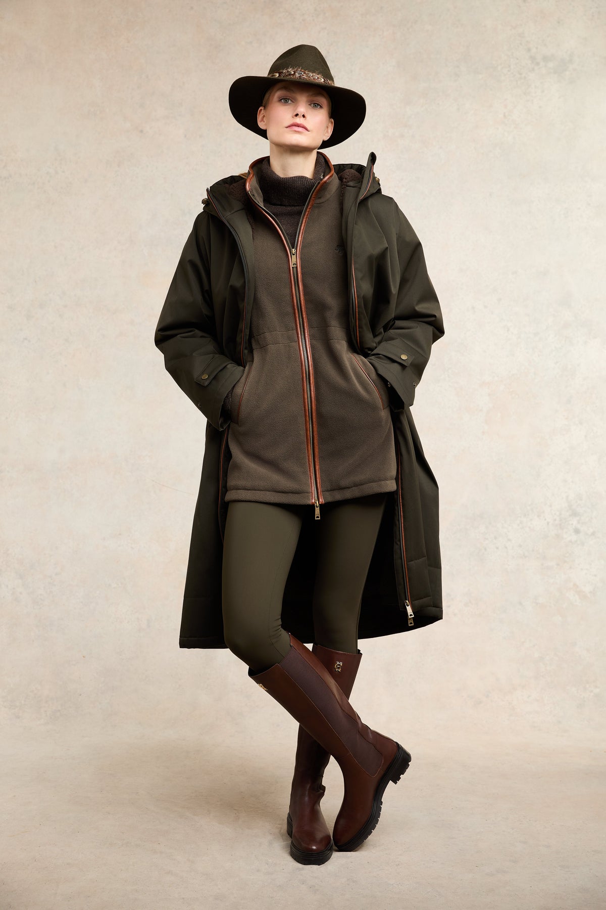 One-Size Waterproof Coat (Khaki)