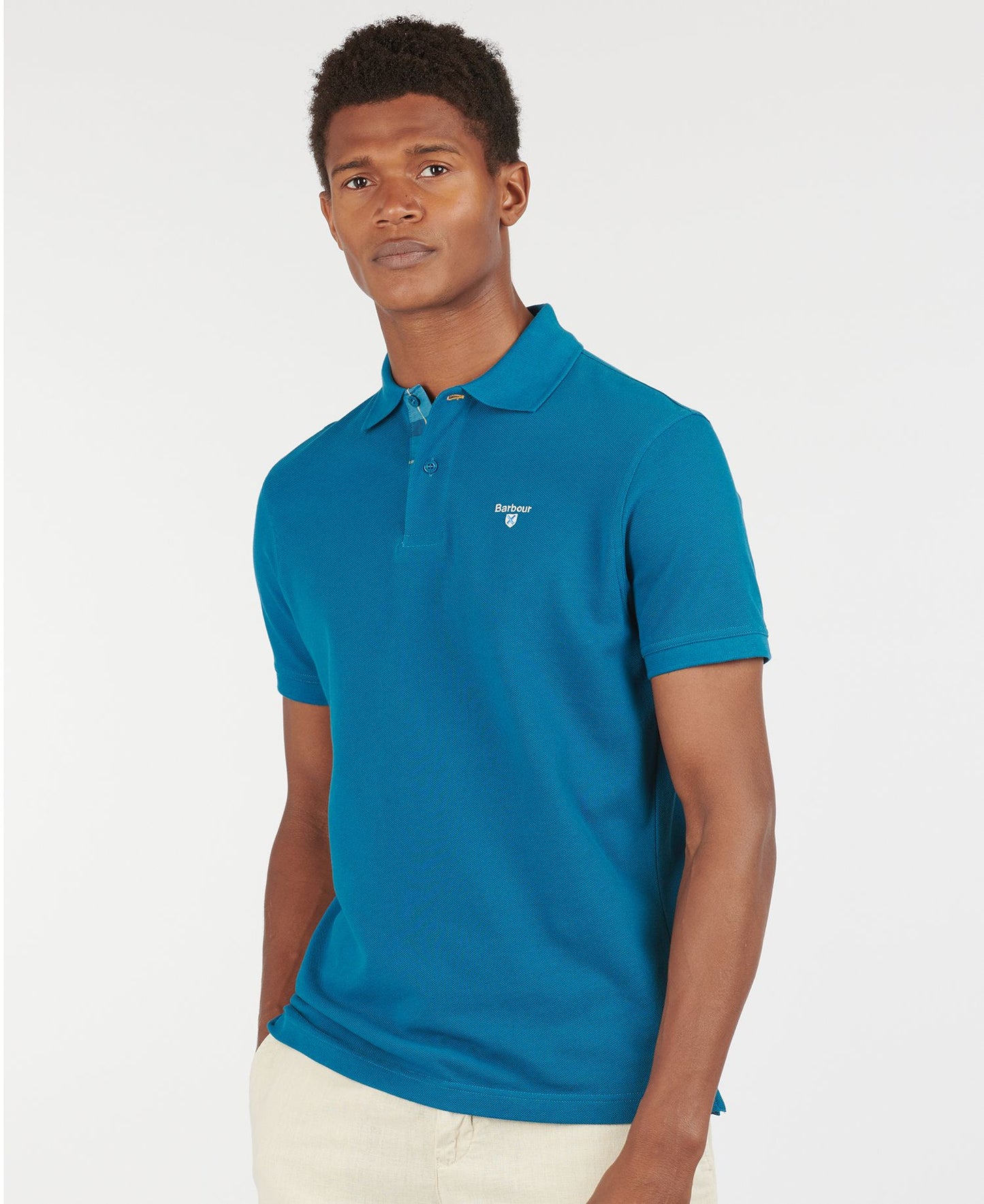 Tartan Pique Polo Top