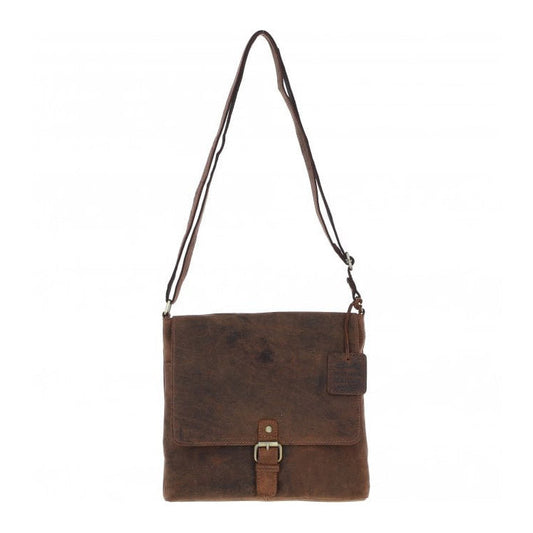 Vintage Elegance Leather Handbag Mud/brown: Malvern