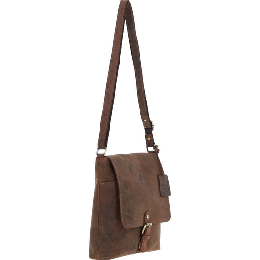 Vintage Elegance Leather Handbag Mud/brown: Malvern
