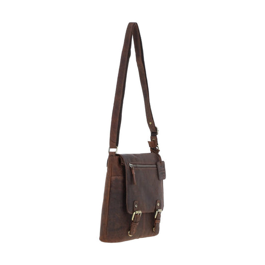 Rustic Charm Leather Handbag Mud/brown: Cheltenham