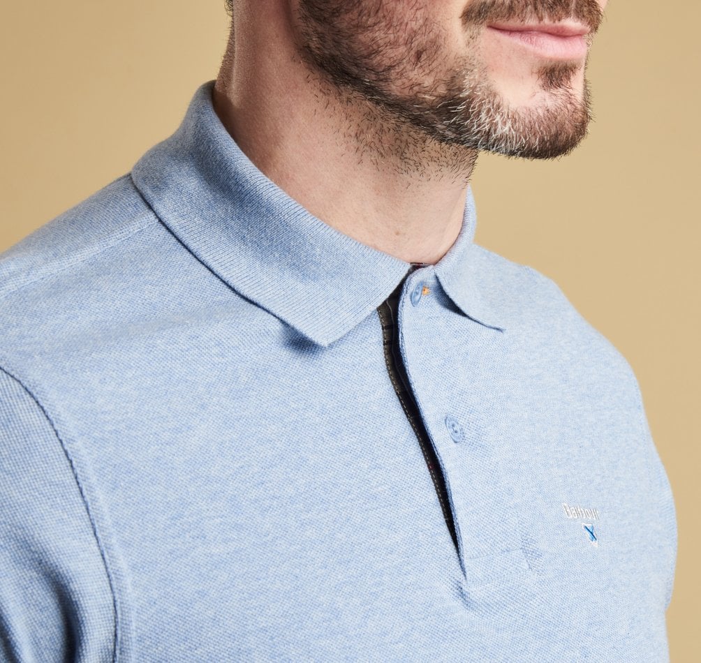 Tartan Pique Polo Top